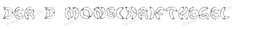 der D monschriftkegel字体转换